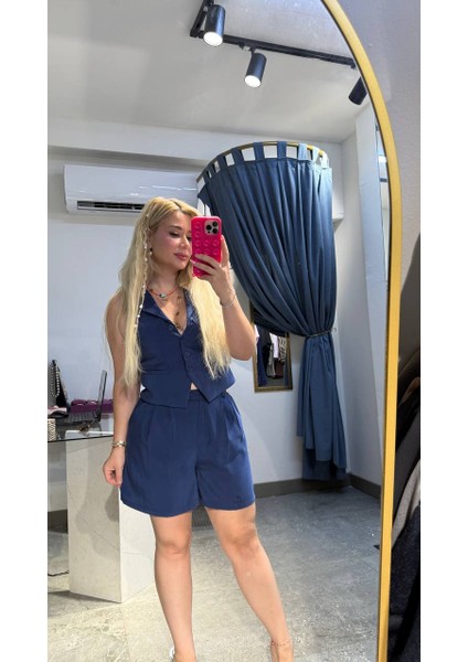 Saks Şort Yelek Takım indirimleri