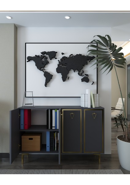 8160KM-1DD Konsol,kahve Köşesi,ayakkabılık,ofis Evrak Dolabı,mutfak Kiler Dolabı,tv Ünitesi Aa