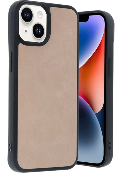 iPhone 15 Kılıf Aras Deri Kapak - PUDRA-(5796)
