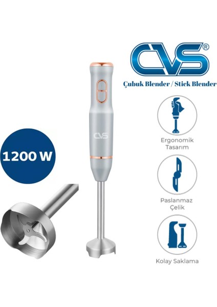 Dn 12114 Rose 1200 Watt 4 Bıçak Çubuk Blender fiyatları