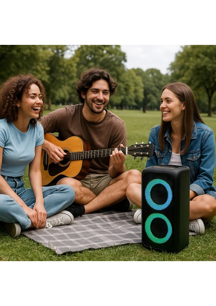 Rgb LED Işıklı Bluetooth Hoparlör – Kablosuz, Güçlü Ses, Tws, Fm Radyo, Çoklu Bağlantı ve Şarjlı Pil fiyatları