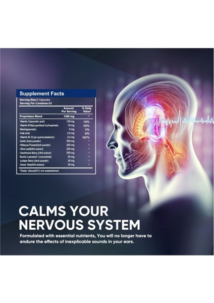 Tinnitus Relief For Ringing Ears, 120 Capsules.abd Menşei modelleri
