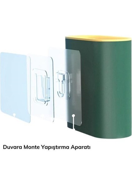 Buffer® Duvara Monte Edilebilir Kapaklı Askılı Klozet Yumuşak Silikon Başlıklı Tuvalet Fırçası Seti fırsatları