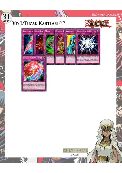 Yu-Gi-Oh! Ingilizce Ishizu Ishtar Destesi 71 Kart indirimleri