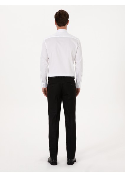 Erkek Siyah Slim Fit Klasik Pantolon 50318985-VR046