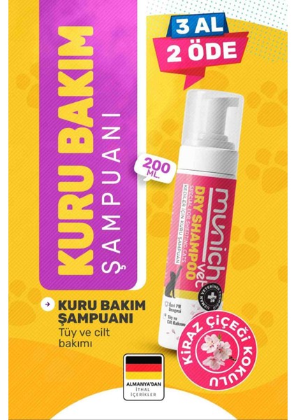 Kuru Bakım Şampuanı Kiraz Çiçeği Kokulu 200ML