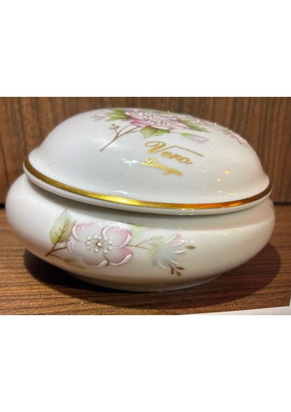 Limoges Rehausse Main El Boyama Bonboniyer - 11 cm Çapında 5 cm Yüksekliğinde fiyatları