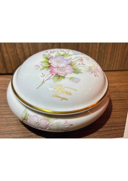 Limoges Rehausse Main El Boyama Bonboniyer - 11 cm Çapında 5 cm Yüksekliğinde modelleri