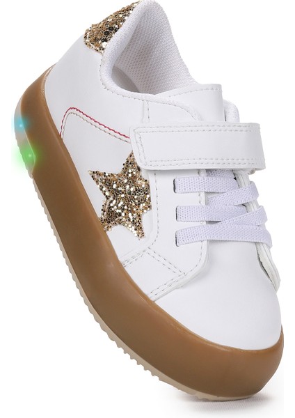 Rena Günlük Cırtlı Işıklı Kız Bebek Spor Ayakkabı