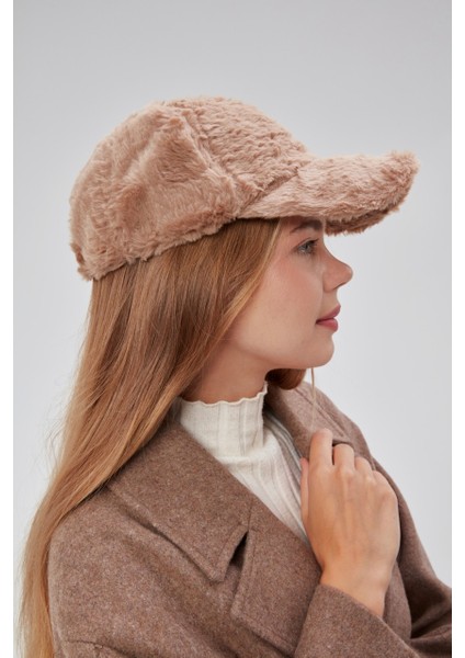 Kışlık Tüylü Kadın Peluş Kep Şapka modelleri