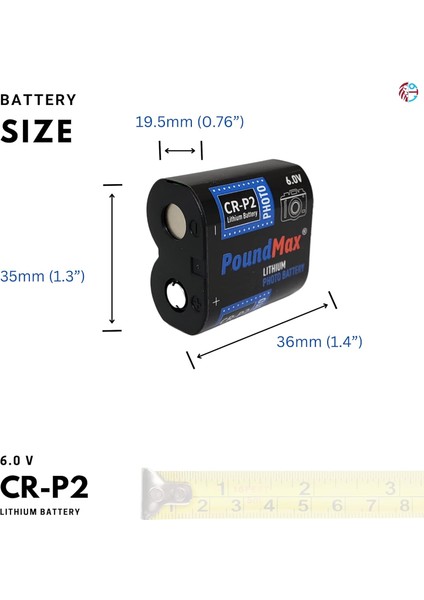Crp2 6V Lityum Pil Fotoğraf Makinesi Için (CR223,DL223) fiyatları