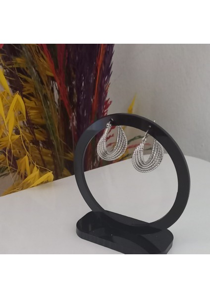 Burgu Detay Çelik Küpe