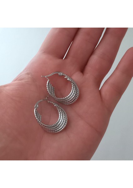 Burgu Detay Çelik Küpe fiyatları