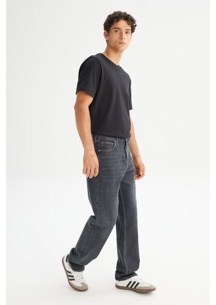 Asher Loose Fit Rahat Kesim Düşük Bel Siyah Denim Jean Pantolon modelleri