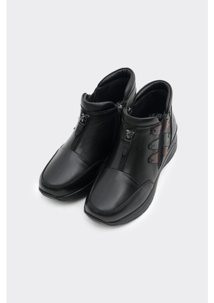 Hakiki Deri Fermuarlı Kadın Bot modelleri