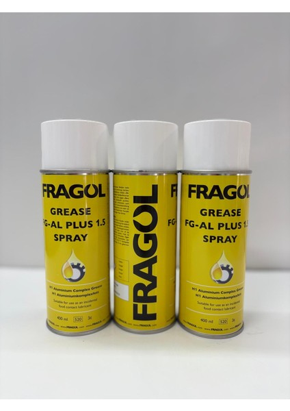 Fragol Grease Fg-Al Plus 1,5 Sentetik Gıda Onaylı Zincir Yağı Spreyi-400 ml- Şeffaf fiyatları