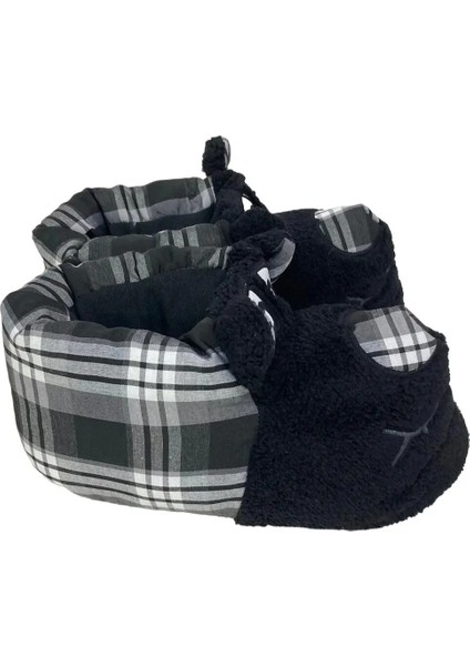 Siyah Beyaz Köpek Hayvanlı Unisex Panduf fiyatları