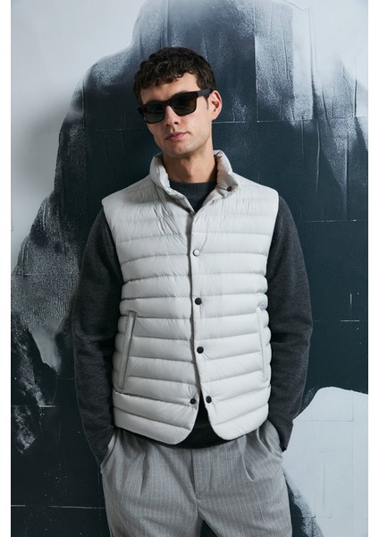 Erkek Soon Kaz Tüyü Yelek 112130027 Taş