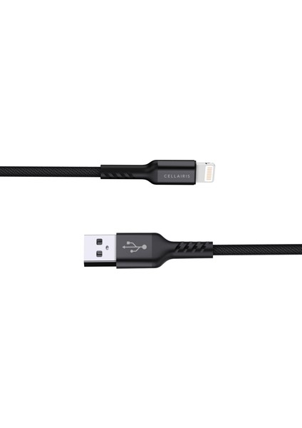 Premium Naylon Lightning Kablo 2m - Siyah fırsatları