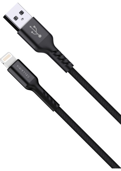 Premium Naylon Lightning Kablo 2m - Siyah indirimleri