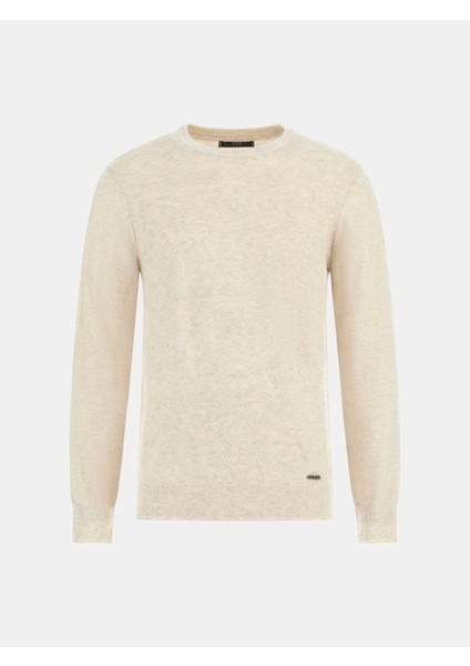 Jamaar Erkek Krem Yün Karışımlı Triko M5BR08Z0432-LOH