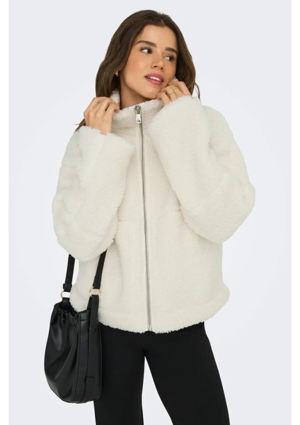 Kadın Onlaspen Kaz Tüyü Dolgulu Tedy Mont 15349400 Ekru