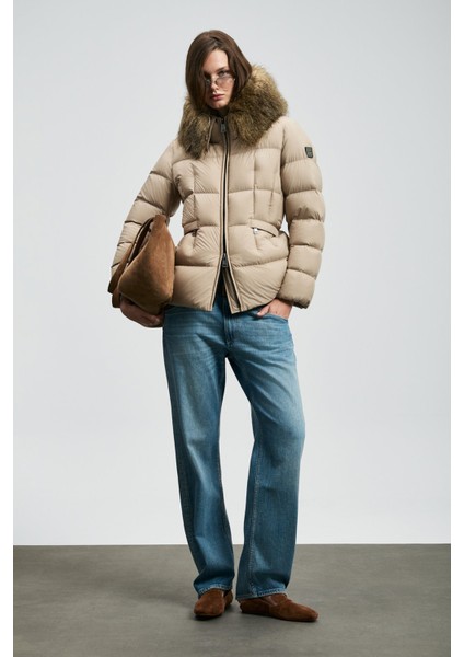 Kadın Klemantın Kaz Tüyü Mont 122120042 Bej fiyatları
