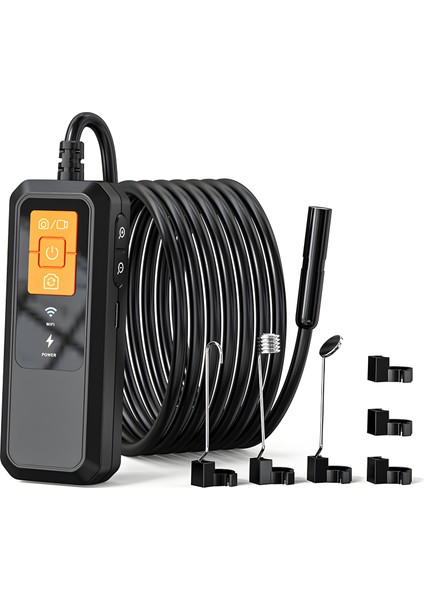 W600-2 Endoskop Kamera | 850MAH Şarjlı, Yan Ayna ve Mıknatıslı Boru ve Araç Iç Görüntüleme Cihazı fırsatları