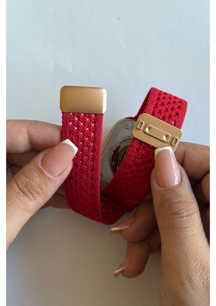 Apple Watch Uyumlu S10-46MM 42 44 45 49 mm Naylon Dokuma Manyetik Erkek Kadın Örme indirimleri