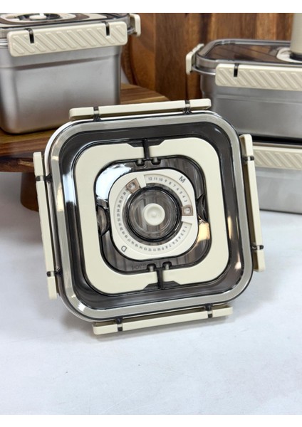 Trust Vakum Makineli Çelik Saklama Kabı Seti