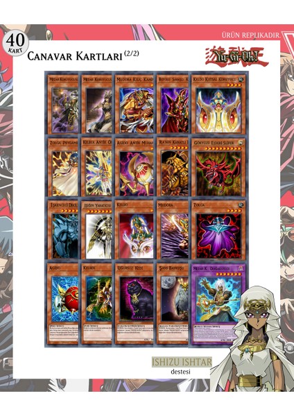 Yu-Gi-Oh! Türkçe Ishizu Ishtar Destesi 71 Kart modelleri