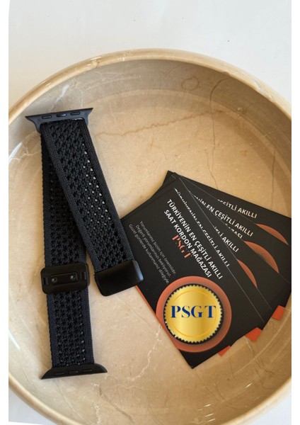 Apple Watch Uyumlu S10-46MM 42 44 45 49 mm Naylon Dokuma Manyetik Erkek Kadın Örme