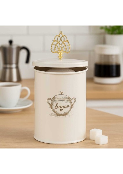 Şeker Kavanoz Metal 1200ML