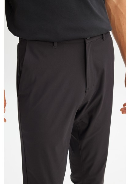Regular Fit Normal Kesim Normal Bel Yan Cep Detaylı Siyah Casual Pantolon fırsatları