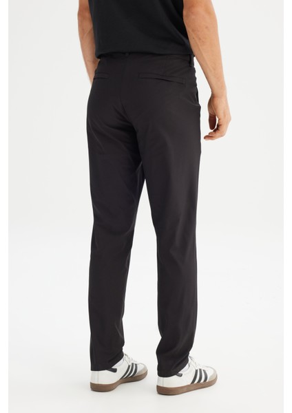 Regular Fit Normal Kesim Normal Bel Yan Cep Detaylı Siyah Casual Pantolon indirimleri