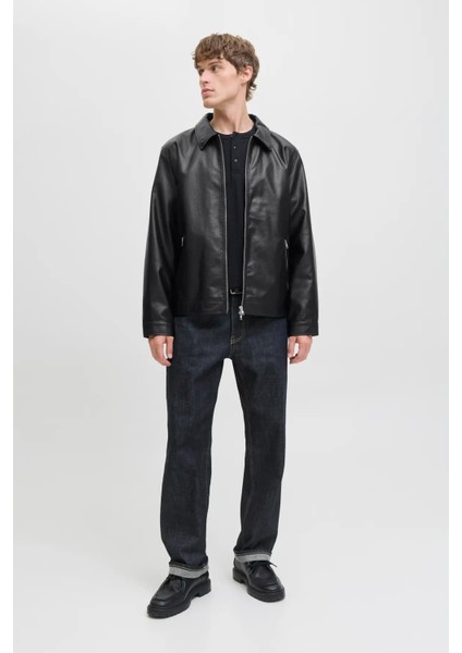 Erkek Jjecasablanca Deri Ceket 12278839 Siyah