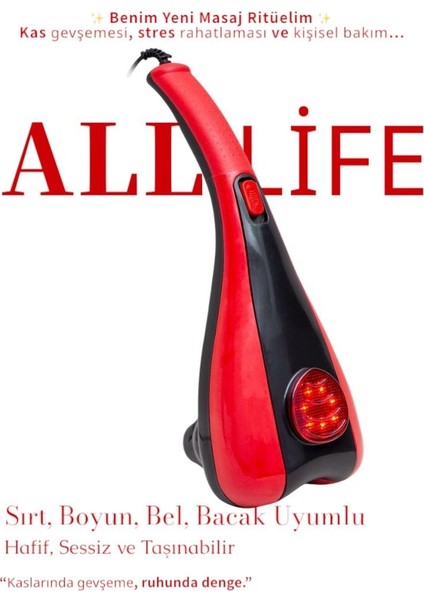 Çift Başlıklı Paletli Masaj Aleti | Profesyonel Masaj Konforu