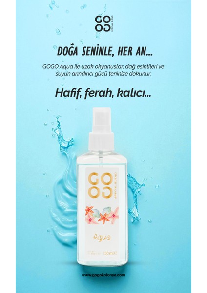 Gogo Aqua Kolonya 150ML fırsatları