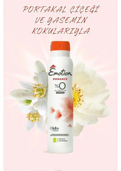 2 Adet Emotion Romance Kadın Vegan Deodorant 150 ml Hızlı Kurur, Leke Bırakmaz fiyatları