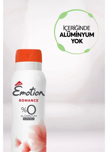 2 Adet Emotion Romance Kadın Vegan Deodorant 150 ml Hızlı Kurur, Leke Bırakmaz indirimleri