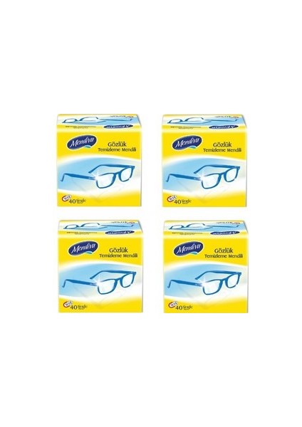 Gözlük Temizleme Mendili 4 Kutu