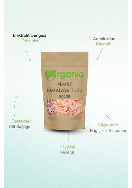 Doğal Pembe Himalaya Tuzu 500 gr | Mineral Deposu | Katkısız & Rafine Edilmemiş fiyatları