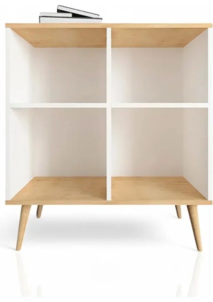 Tune Çok Amaçlı Dolap | Kapaklı Raflı Dolap | Meşe - Beyaz modelleri