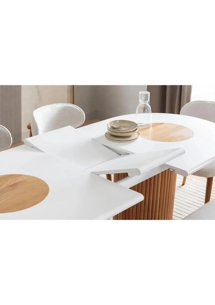Terra 90X190 Açılır Ahşap Masa Yemek Odası Takımı, Mutfak Takımı | 6 Adet Sandalye fiyatları