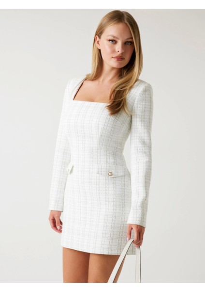 Sandra Kadın Beyaz Elbise W5BK20W2382-F0YK fiyatları