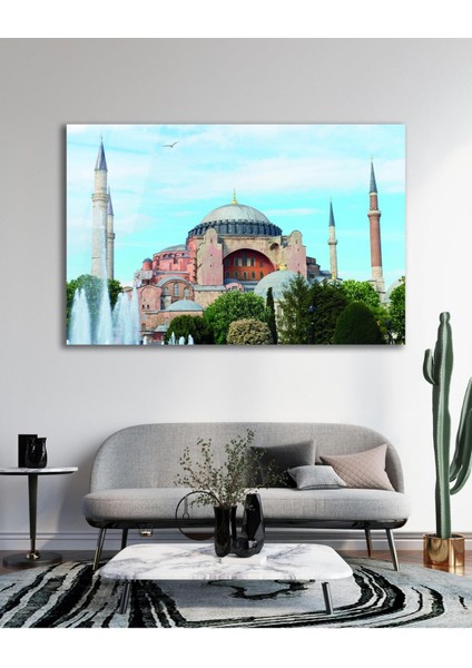 Ayasofya Camii Cam Tablo Islami Dini Modern Ev Ofis Salon Hediyelik Büyük Tablo Duvar Dekoru fırsatları
