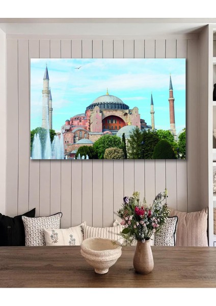 Ayasofya Camii Cam Tablo Islami Dini Modern Ev Ofis Salon Hediyelik Büyük Tablo Duvar Dekoru indirimleri