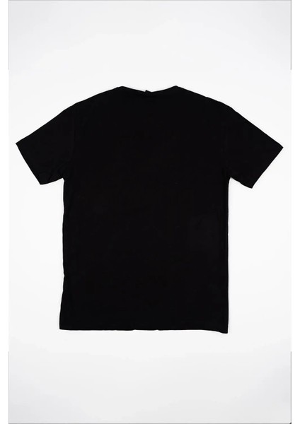 Kadın Siyah Baskılı Tişört