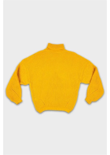 Kadın Sarı Boğazlı Kazak indirimleri