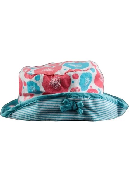 Kız Bebek Nar Çiçeği Turkuaz Çiçek Detaylı Şapka indirimleri